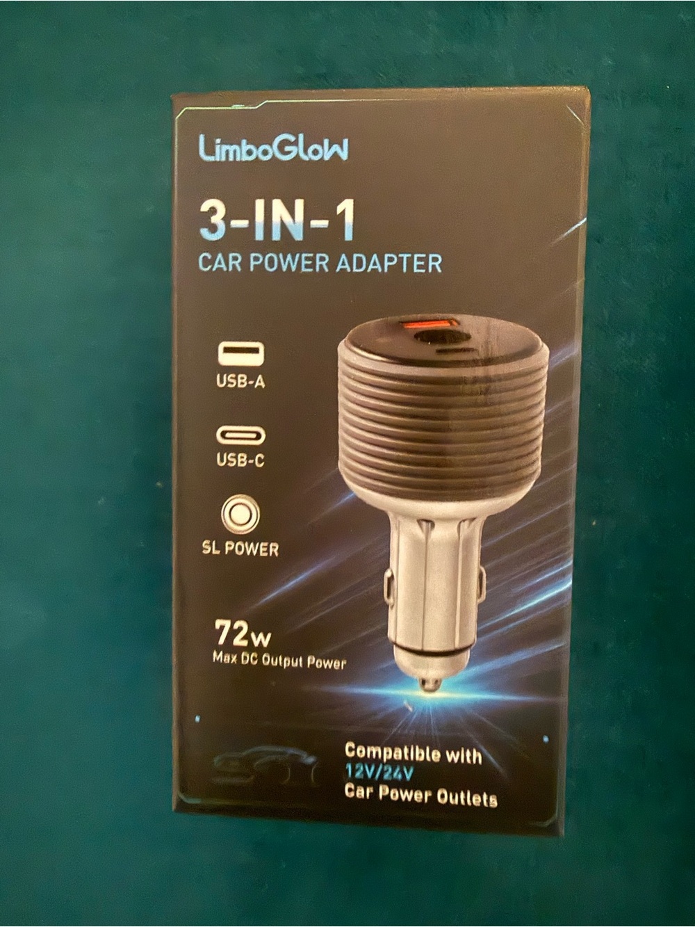 NEW LimboGlow 72W Starlink Mini Car Adapter 3-in-1 USB Charger